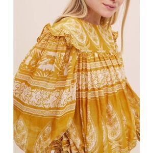 M.A.B.E. Apparel Athena Boho Blouse Top Sz. M